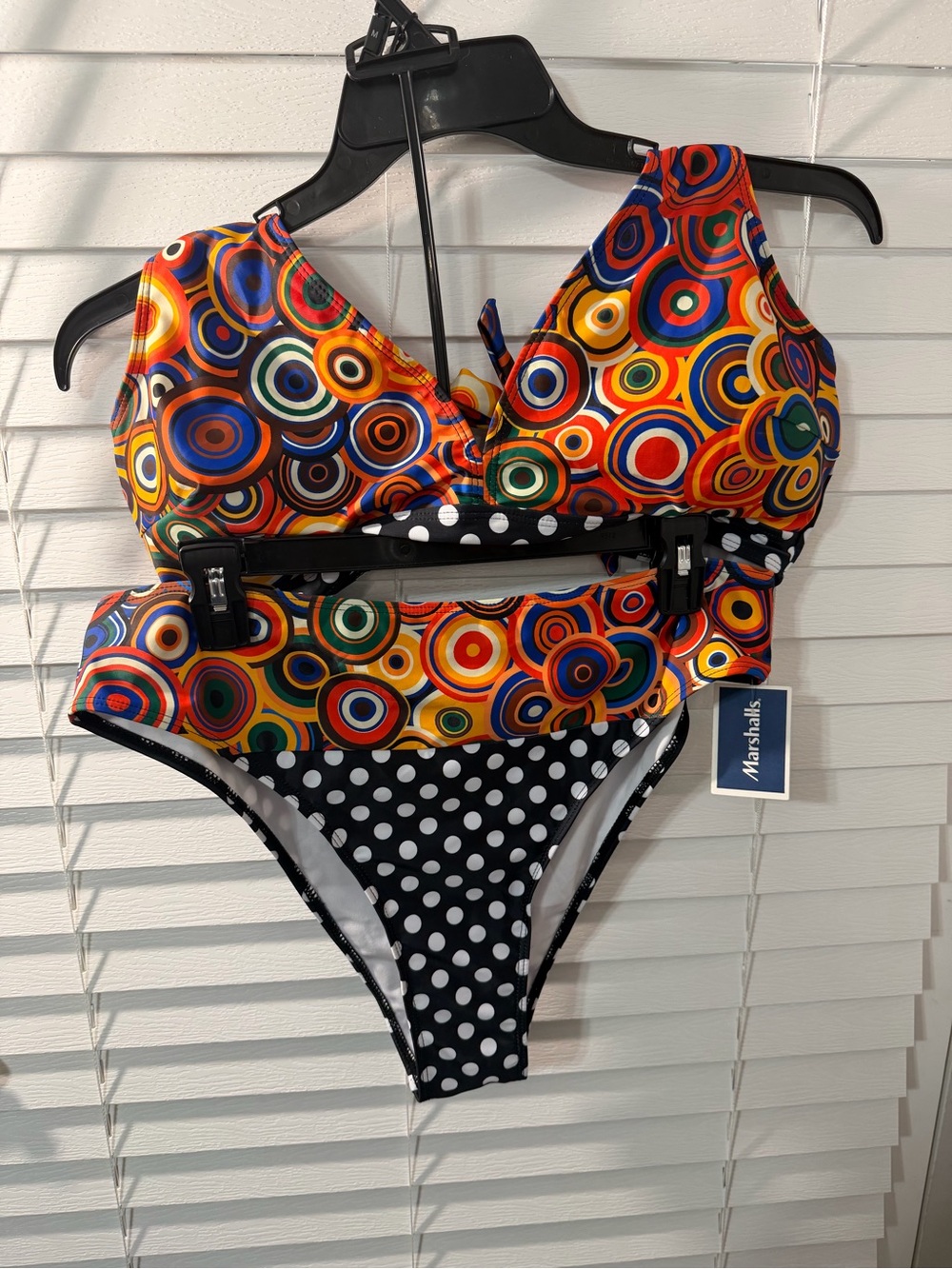 Polka Dot & Retro Circle Two-Piece Bikini